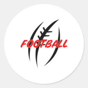 Adesivo Ideia do presente do jogo desportivo americano Foo