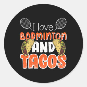 Adesivo Ideia Engraçada De Badminton Para Jogador De Badmi