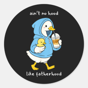Adesivo Ideia hilária de pato ou ganso para o Dia dos Pais