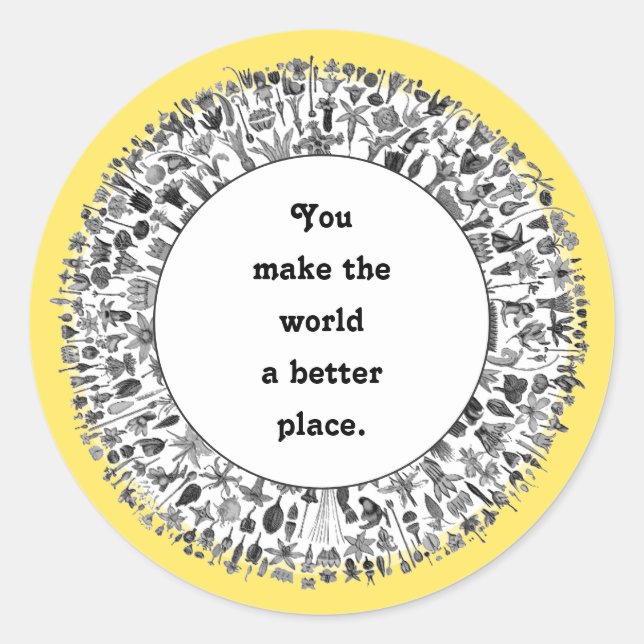 Adesivo Ideias de presentes de voluntários (Frente)