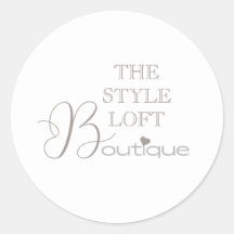 Identidade Inicial de Loja Boutique com Grafia Ele