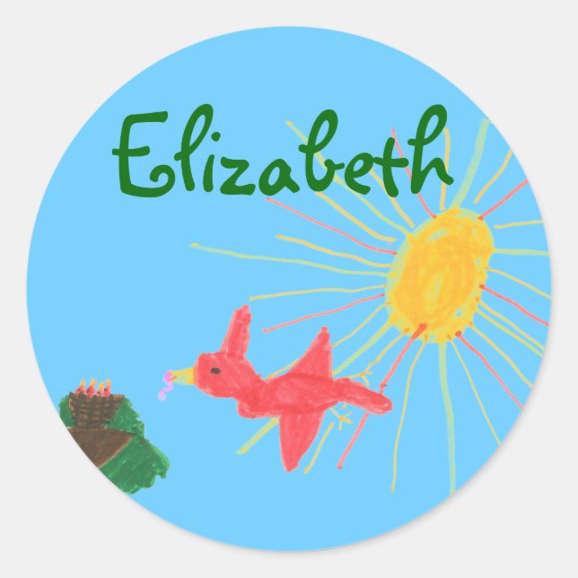 Adesivo Identificação do ninho do pássaro Karate Kat — par (Frente)