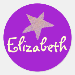 Adesivo Identificação roxa da estrela do Kat do