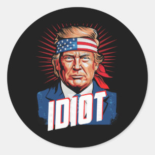 Adesivo Idiota anti-Trump