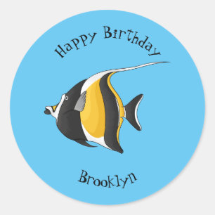 Adesivo Idiota de desenho animado