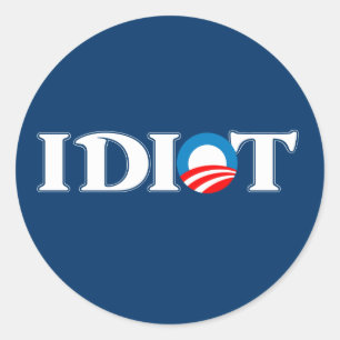 Adesivo Idiota Obama