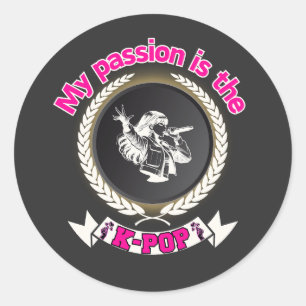 Adesivo Idol Cantando Passion KPop Music Fan Art Design