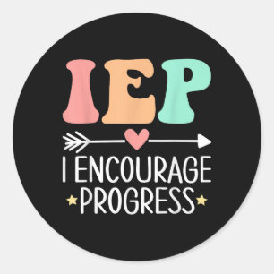 Adesivo Iep I Encoraja o Progresso de Professores Especiai