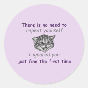 Adesivo Ignorando você