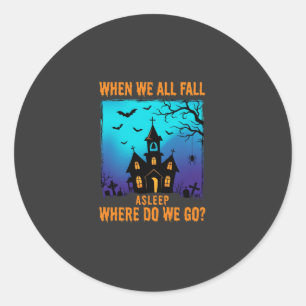 Adesivo Igreja Assombrada de Halloween Para Onde Vamos