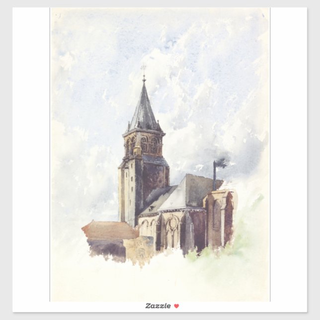 Adesivo Igreja de Saint Germain des Pres Paris (Folha)