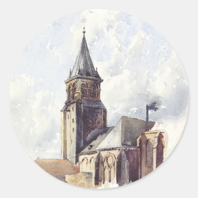 Adesivo Igreja de Saint Germain des Pres Paris (Frente)