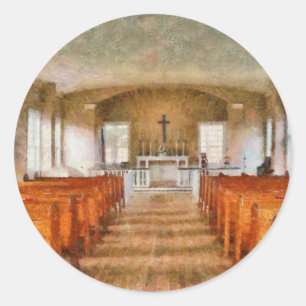 Adesivo Igreja - dentro de uma igreja