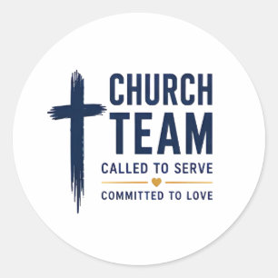 Adesivo Igreja Equipe Cristã Chamada para Servir