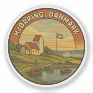 Adesivo Igreja Hjørring Dinamarca