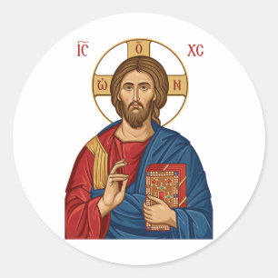 Adesivo Igreja Ortodoxa do Leste Europeu Senhor Jesus Cris