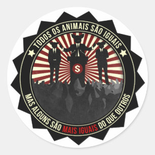 Adesivo Iguais do são do ósmio Animais do TODOS