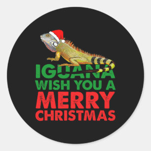 Adesivo Iguana Deseje A Você Um Feliz Natal Iguana