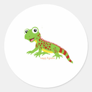 Adesivo Iguana Happy Sticker