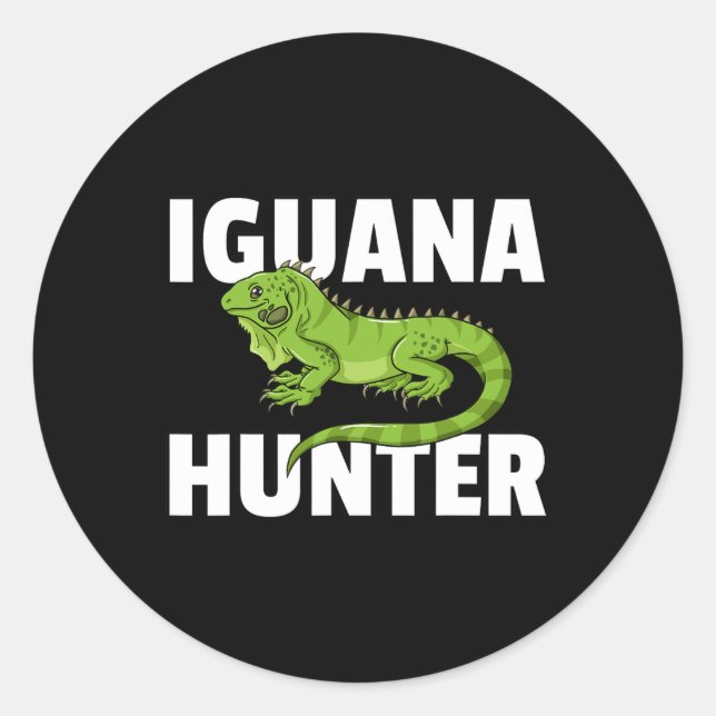 Adesivo Iguana Hunter Reptile Lizard Hunting (Frente)