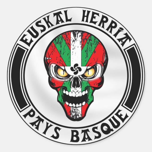 Adesivo Ikurriña skull (Frente)