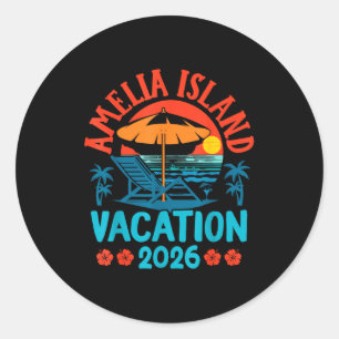 Adesivo Ilha Amelia Flórida 2026 Férias Praia Verão V
