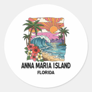 Adesivo Ilha Anna Maria Tropical Praia Souvenir Férias