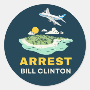 Adesivo Ilha Arrest Bill Clinton Epstein