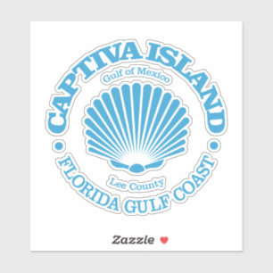 Adesivo Ilha Captiva (concha)