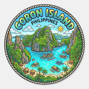 Adesivo Ilha Coron Filipinas