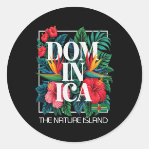 Adesivo Ilha de Férias Dominica Índias Ocidentais Caribe