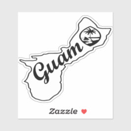 Adesivo Ilha de Guam Sticker