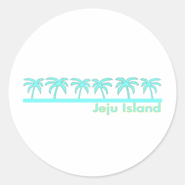 Adesivo Ilha de Jeju, Coreia do Sul (Frente)
