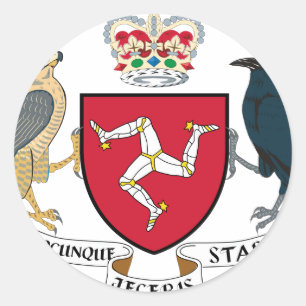 Adesivo Ilha de Man Casaco de Armas - Manx Emblem