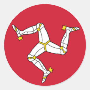 Adesivo Ilha de Mann Round Sticker