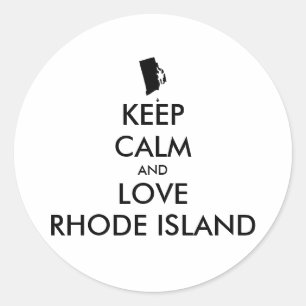 Adesivo ILHA DE RHODE DE MANUTENÇÃO E AMOR personalizáv