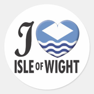 Adesivo Ilha do amor do Wight