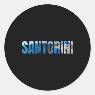 Adesivo Ilha Grega de Santorini Mar Egeu Grécia Férias 