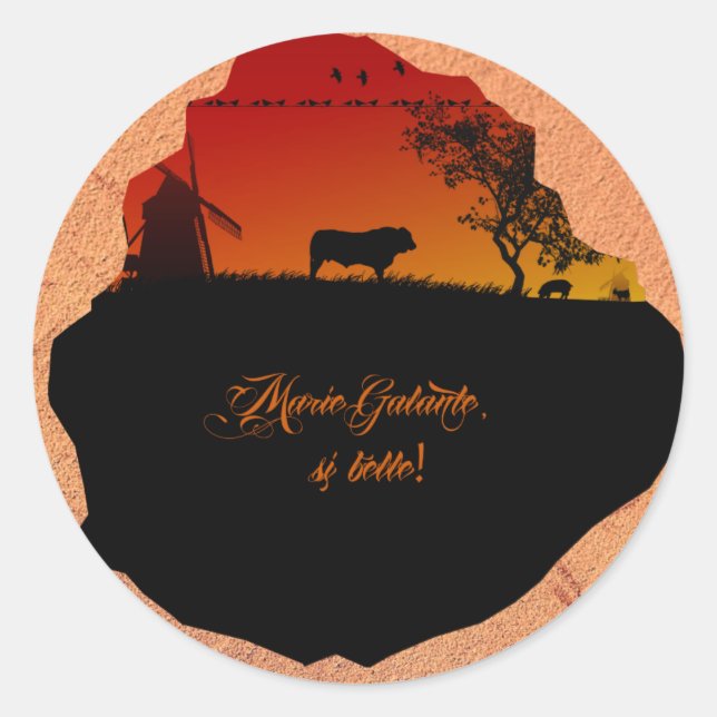 Adesivo Ilha Marie-Galante (Frente)