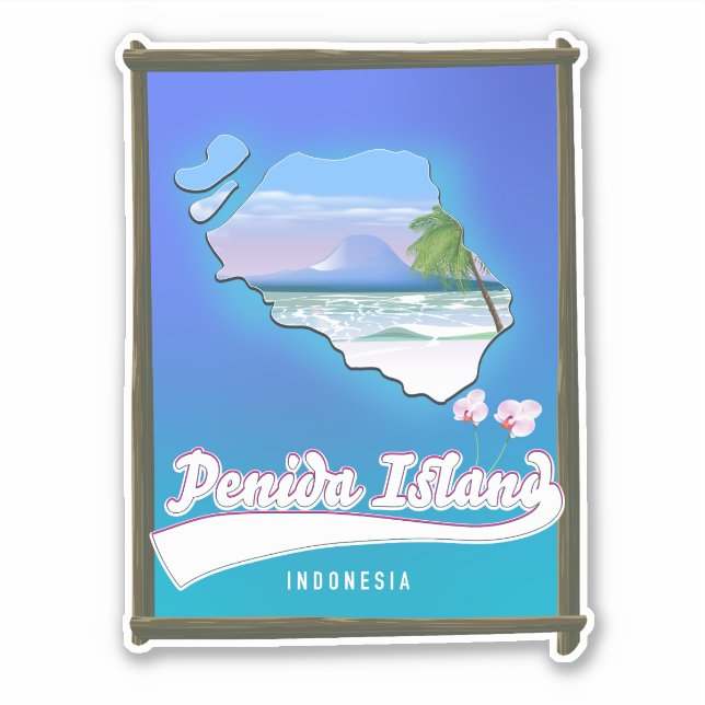 Adesivo Ilha Penida Indonésia (Frente)