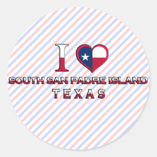 Adesivo Ilha sul do padre de San, Texas