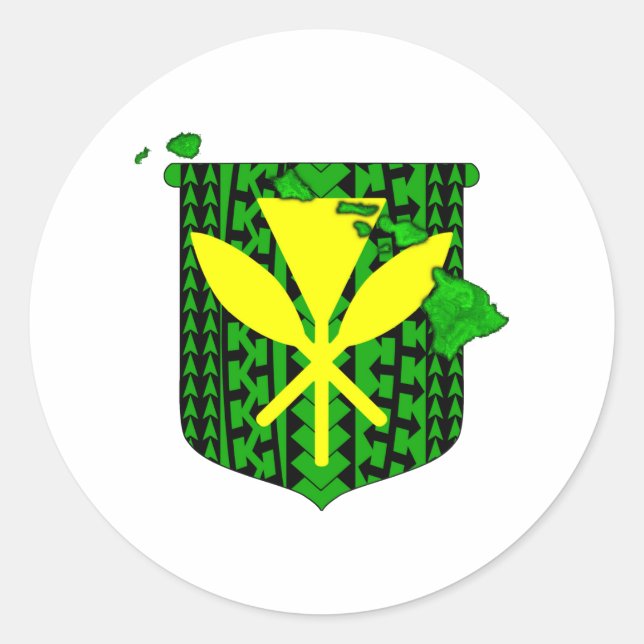 Adesivo Ilha Tribal Kanaka Maoli (Frente)