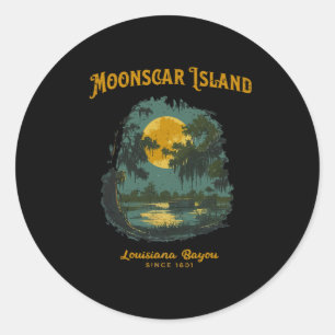 Adesivo Ilha Zombie do Halloween do Cartoon Retro