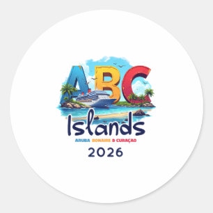 Adesivo Ilhas Abc Aru Bonaire Curaçao Cruzeiro Férias 20