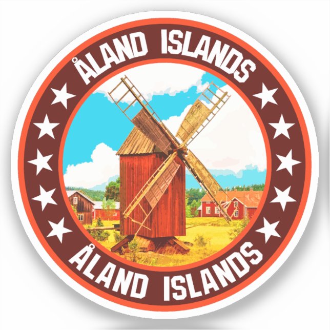 Adesivo Ilhas Åland (Frente)