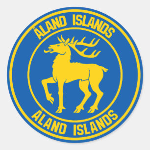 Adesivo Ilhas Åland Round Emblem