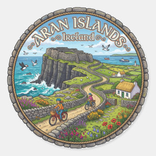 Adesivo Ilhas Aran Irlanda