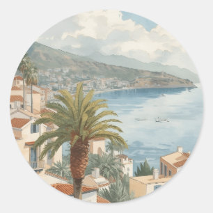 Adesivo Ilhas Baleares Viagem Francesa Vintage