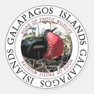 Adesivo Ilhas Galápagos de aves excelentes