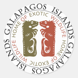 Adesivo Ilhas Galápagos Iguanas